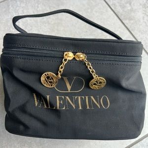 Valentino Garavani logo  vanity cosmetic muni bag pouch
